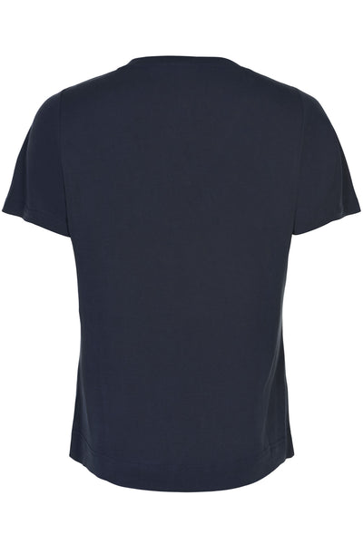 Nina t-shirt V-neck Navy - 14919 Thumbnail