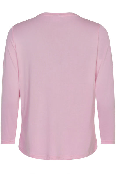 Nina t-shirt 3/4 sleeve Soft pink - 14920 Thumbnail
