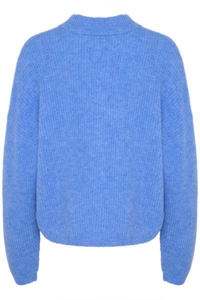 AlphaGZ short cardigan Wedgewood Melange - 10906463 Thumbnail