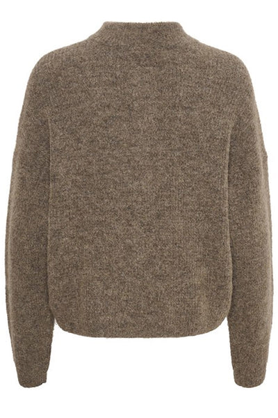 AlphaGZ short cardigan NOOS Dark sand melange - 10905931 Thumbnail