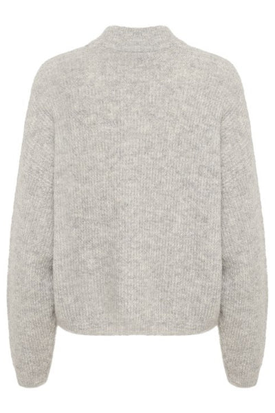 AlphaGZ short cardigan NOOS Light Grey Melange - 10905931 Thumbnail
