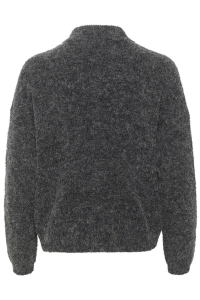 AlphaGZ short cardigan NOOS Charcoal Melange - 10905931 Thumbnail