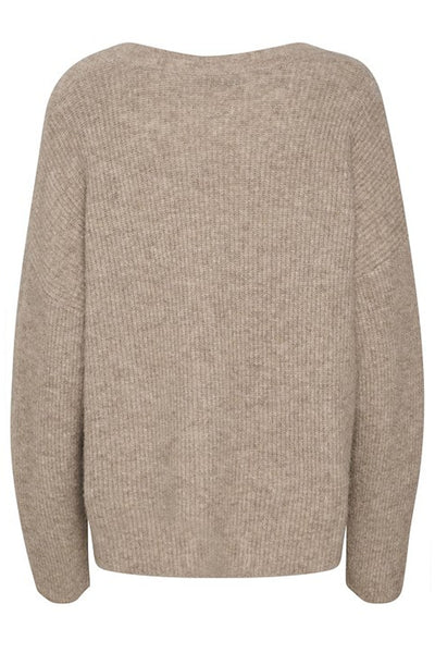 AlphaGZ V-pullover NOOS Warm Sand Melange - 10905932 Thumbnail