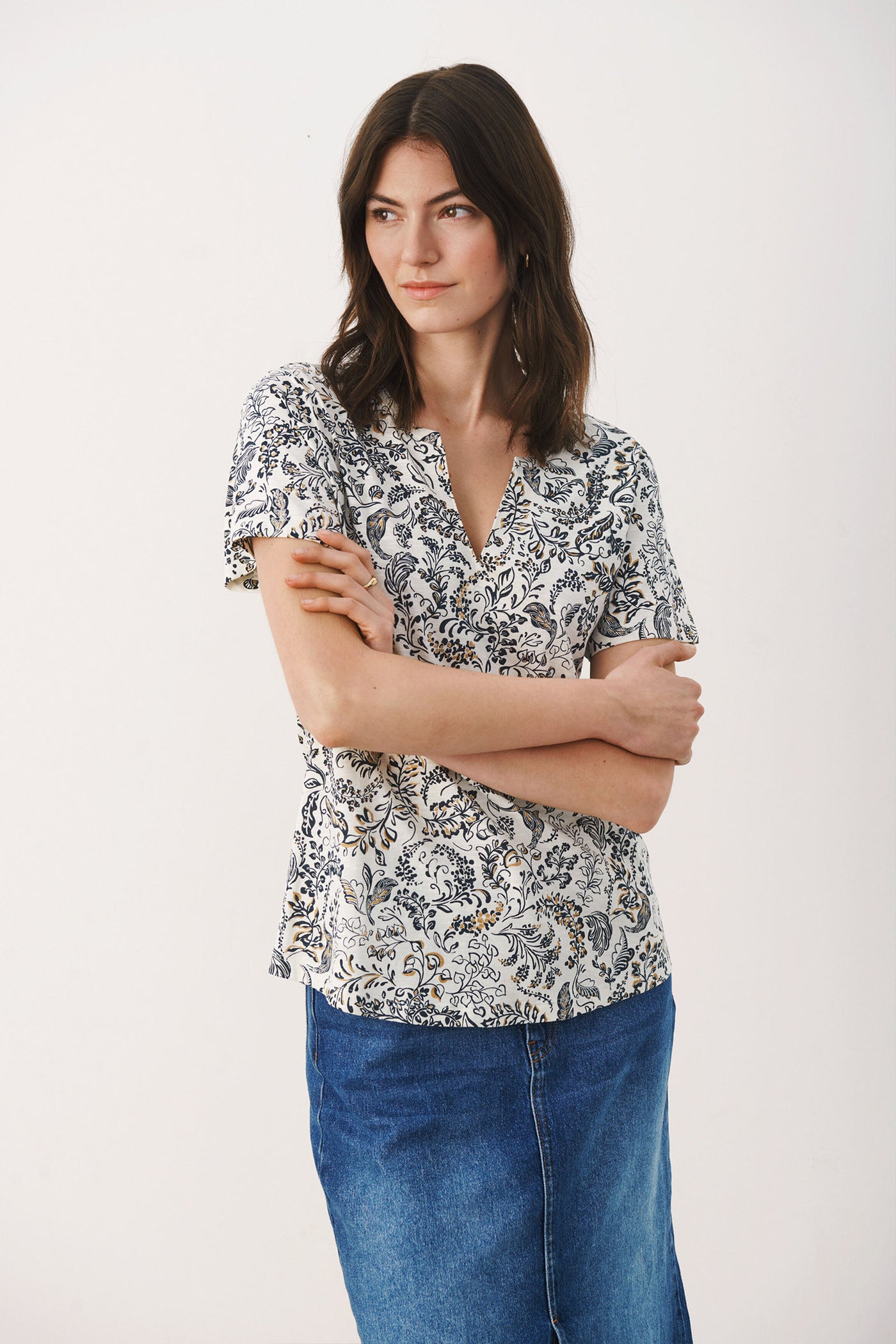 GesinasPW TS Midnight Navy Botanical w Foil - 30307288