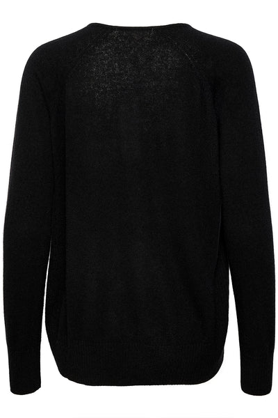Lukka V-neck Pullover Premium Black - 30104240 Thumbnail