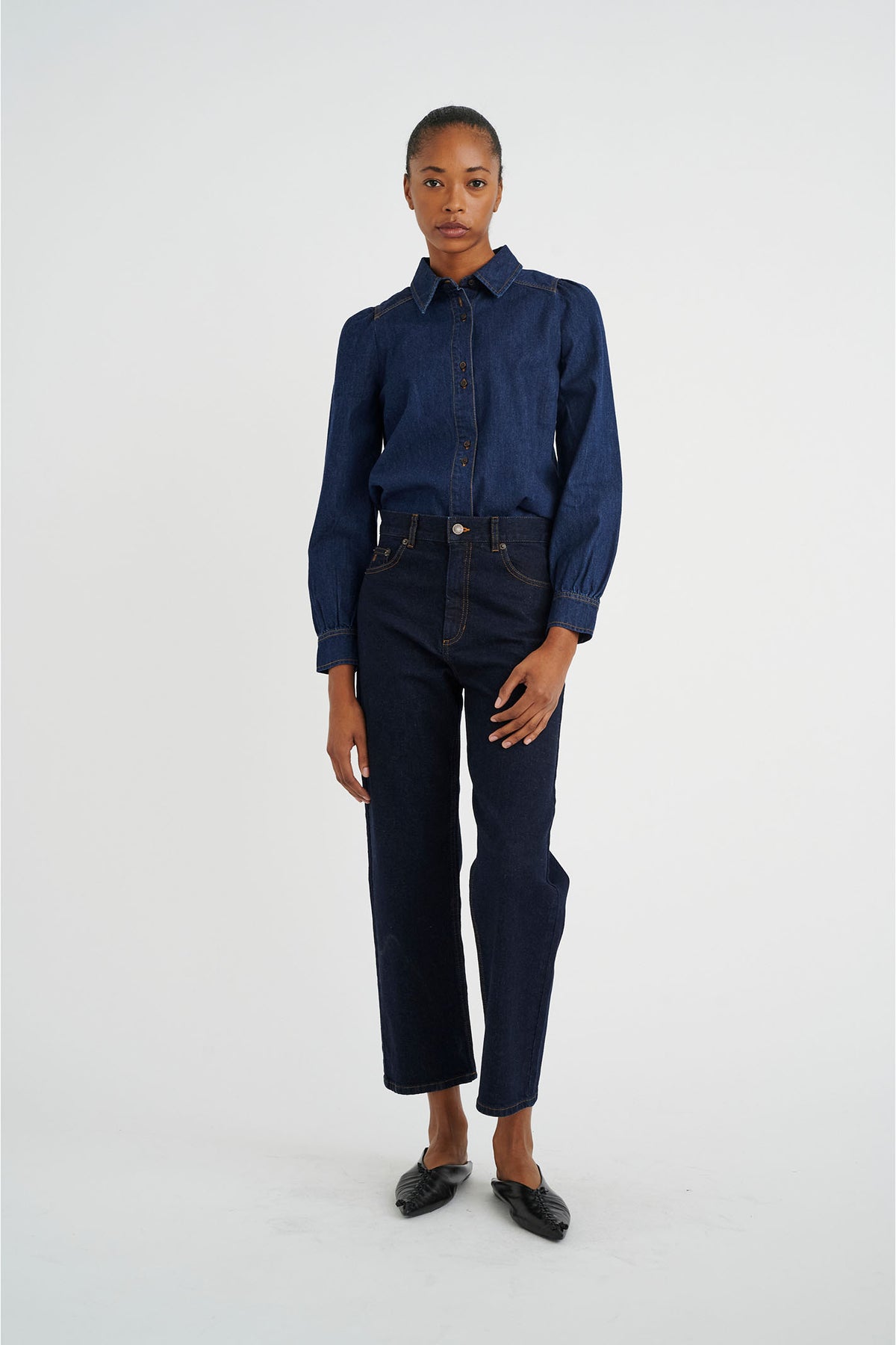 KatelinIW Janice Straight Jean Blue Denim - 30107554