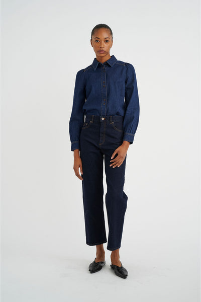 KatelinIW Janice Straight Jean Blue Denim - 30107554 Thumbnail