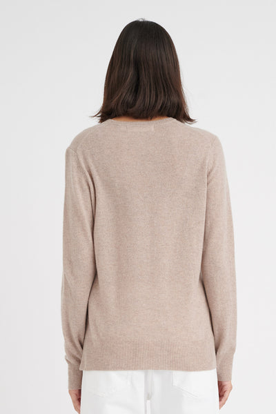 LukkaIW Crew-neck Pullover BEIGE MELANGE - 30107629 Thumbnail