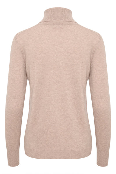 LukkaIW Rollneck Pullover BEIGE MELANGE - 30108211 Thumbnail