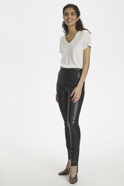 SLKaylee PU Leggings Black - 30403303 Thumbnail