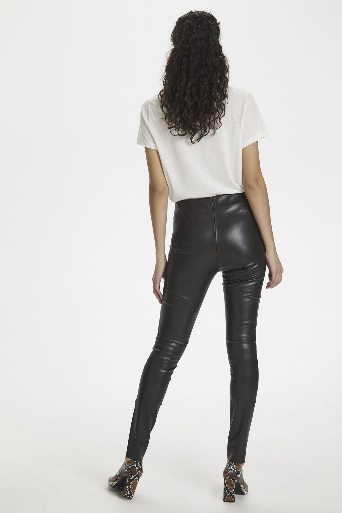 SLKaylee PU Leggings Black - 30403303