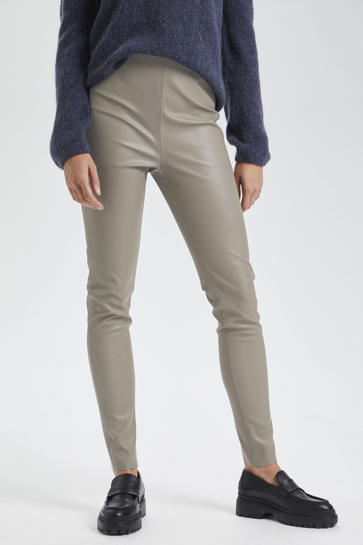 SLKaylee PU Leggings Brindle - 30403303