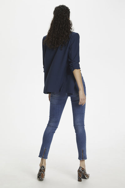 SLShirley Blazer Navy - 30403608 Thumbnail
