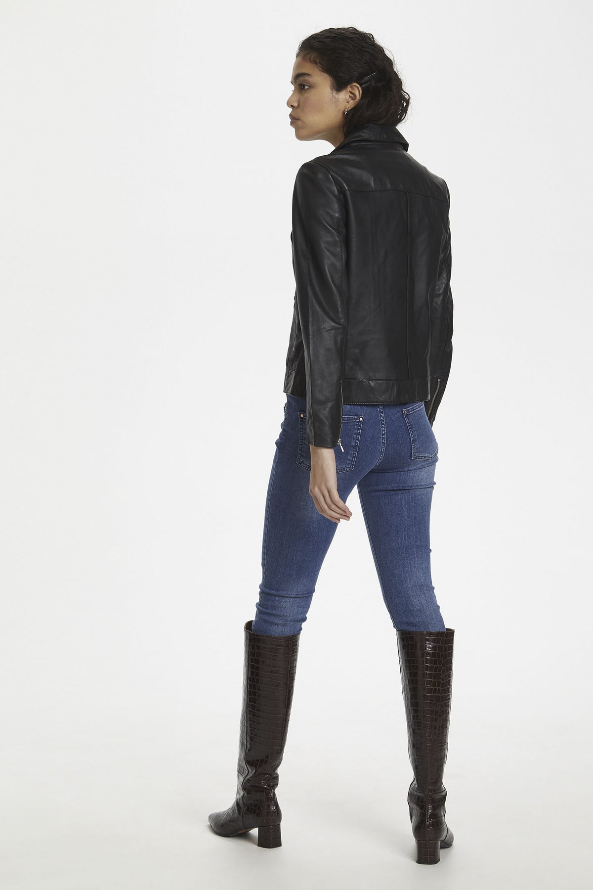 SLMaeve Leather Jacket LS Black - 30403641