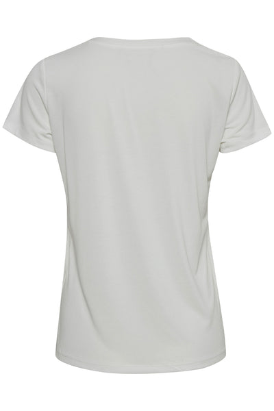 SLColumbine V-neck SS Broken White - 30404284 Thumbnail