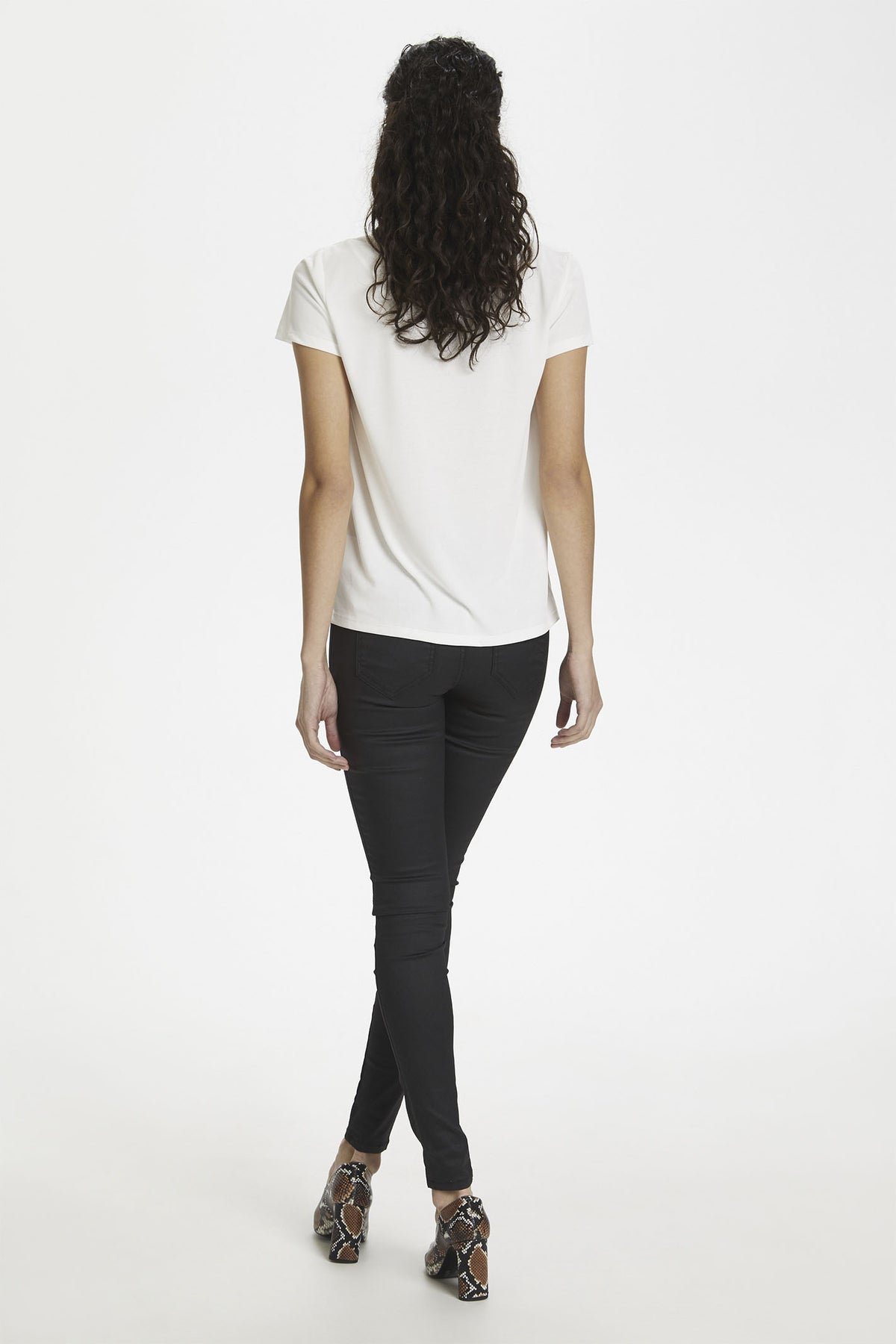 SLColumbine V-neck SS Broken White - 30404284