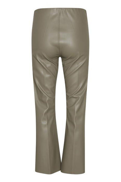 SLKaylee PU Kickflare Pants Brindle - 30404598 Thumbnail