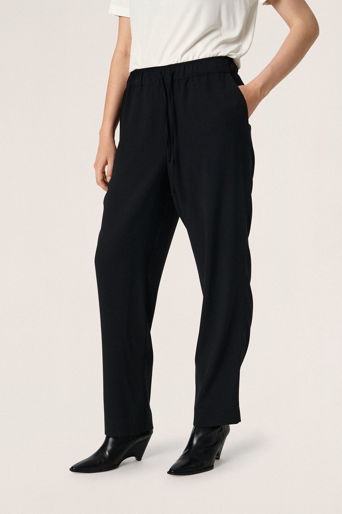 SLShirley Tapered Pants Black - 30406346