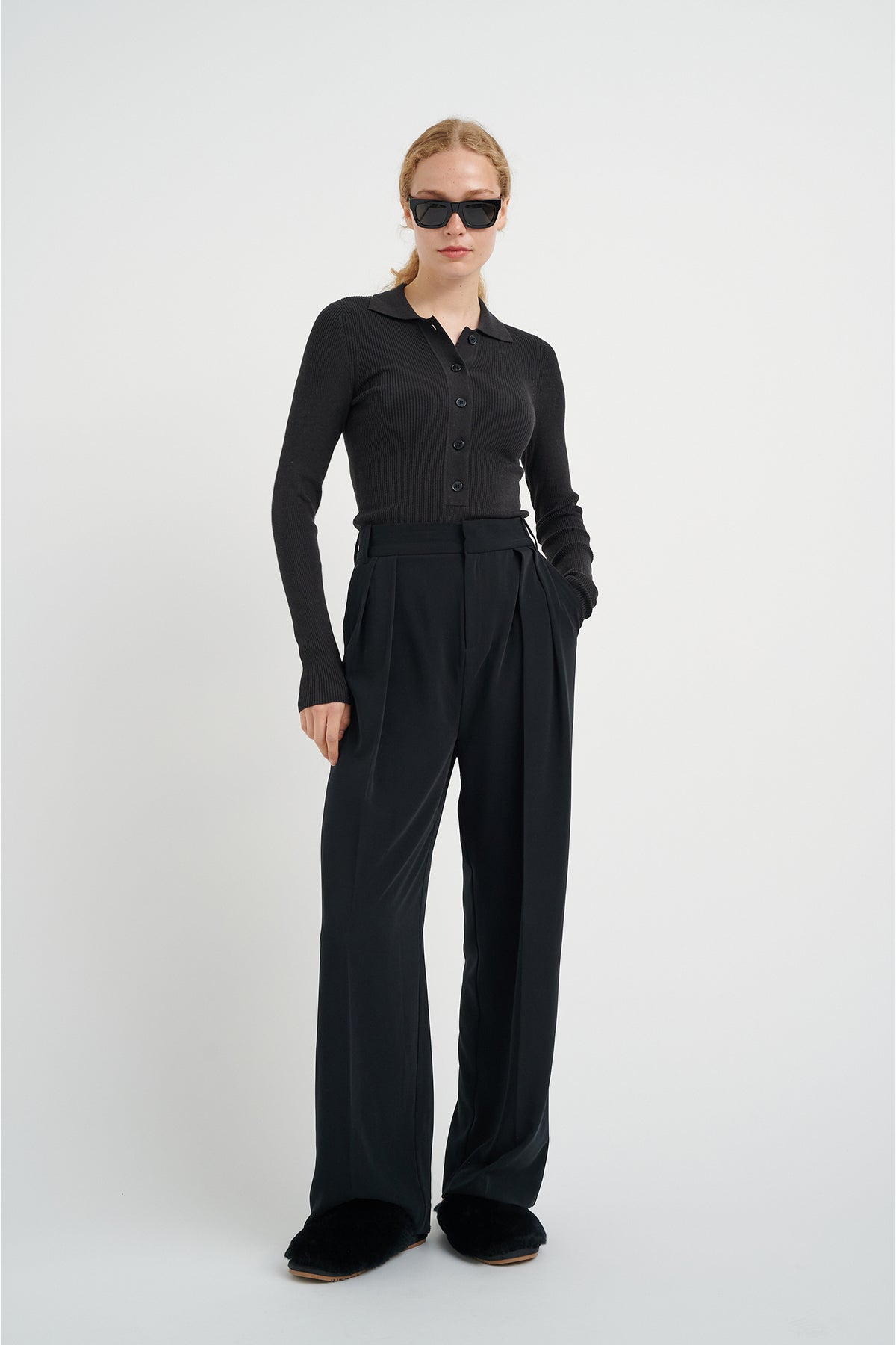 NatalyaIW Pleated Pant Black - 30107965