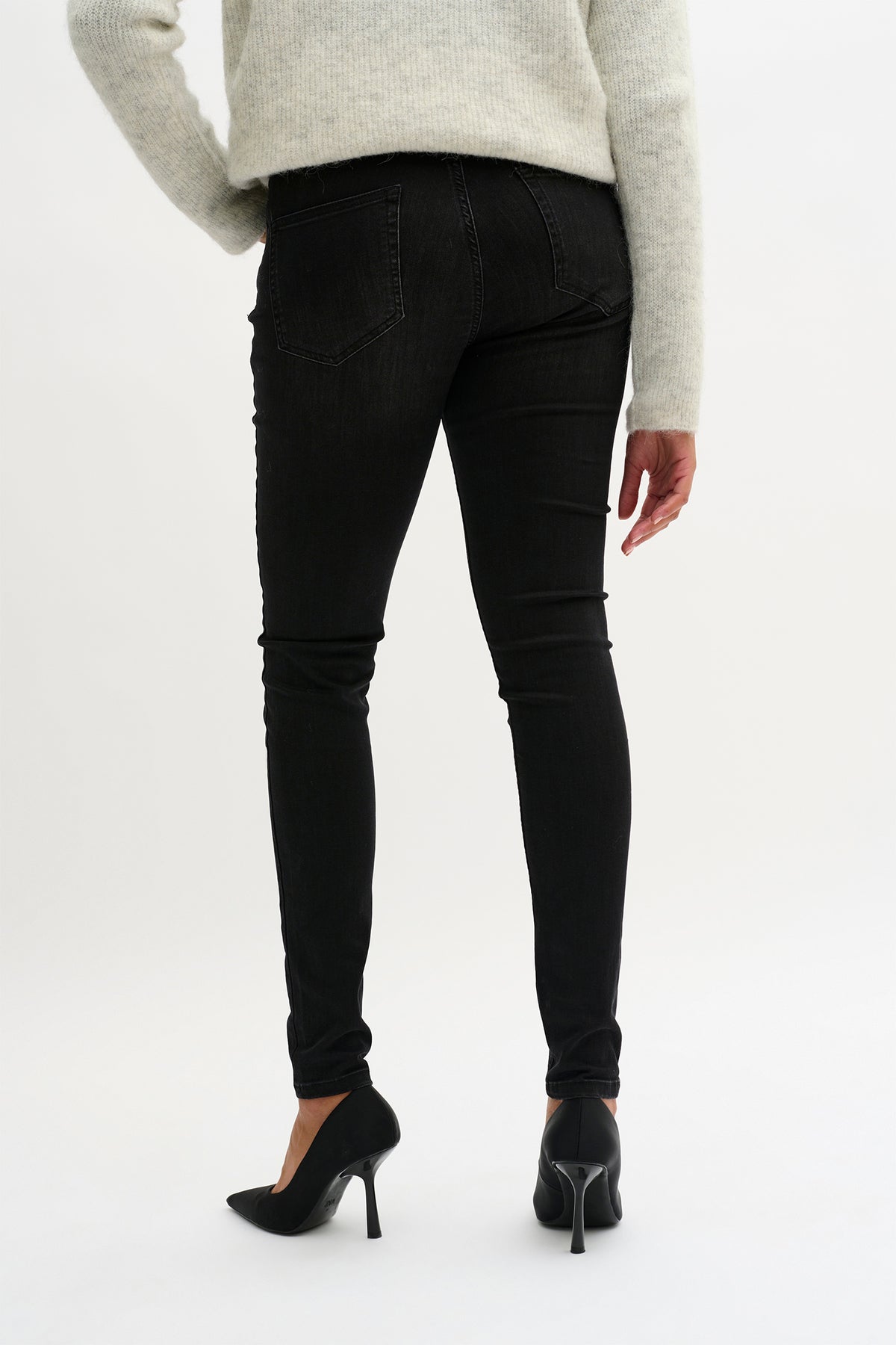 39 THE NORA HIGH 100 SLIM Y Black Wash - 10704196