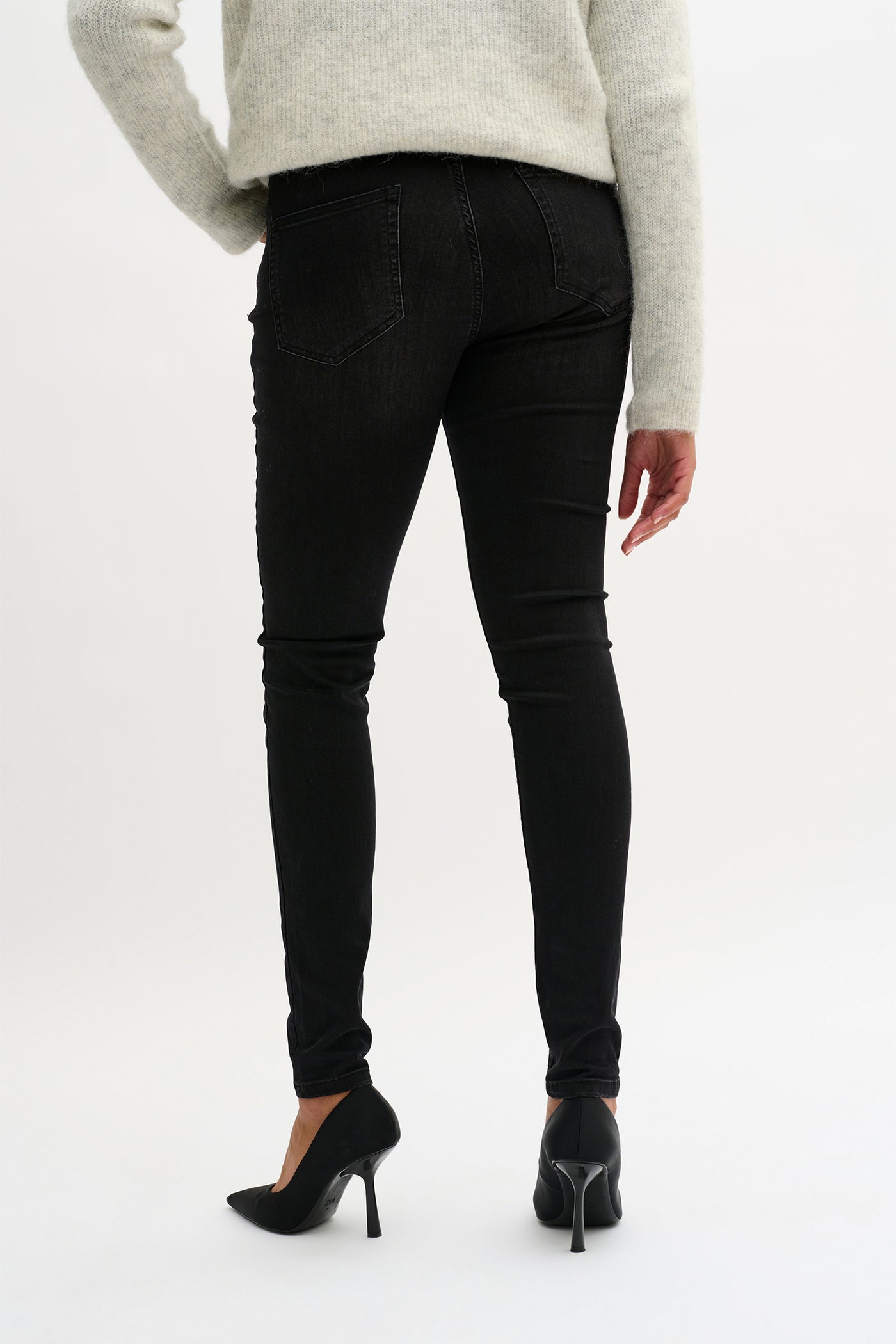 39 THE NORA HIGH 100 SLIM Y Black Wash - 10704196