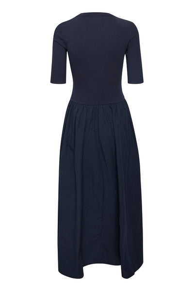 DagnamaIW SS Dress Marine Blue - 30108411 Thumbnail