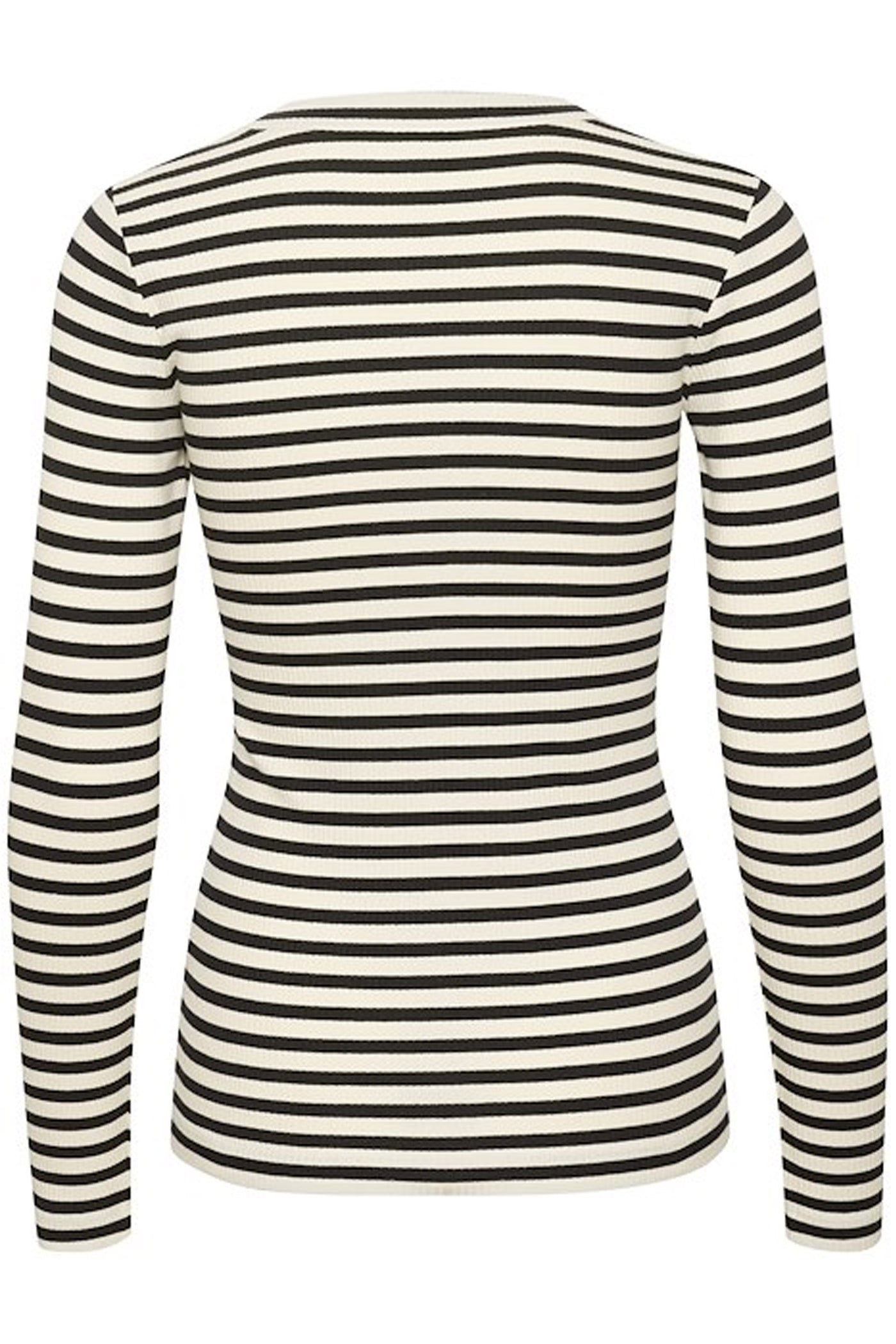 DagnaIW Striped Tshirt LS Black / Whisper White - 30108561