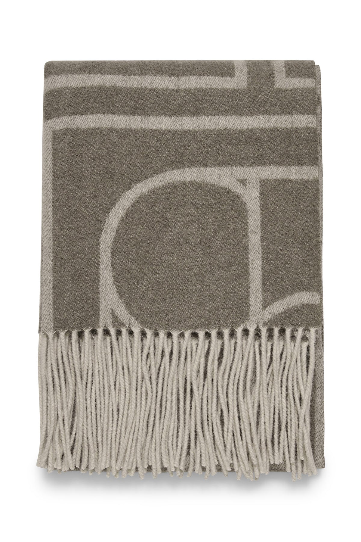 SLPentile Scarf Brindle with offwhite jaquard - 30406123