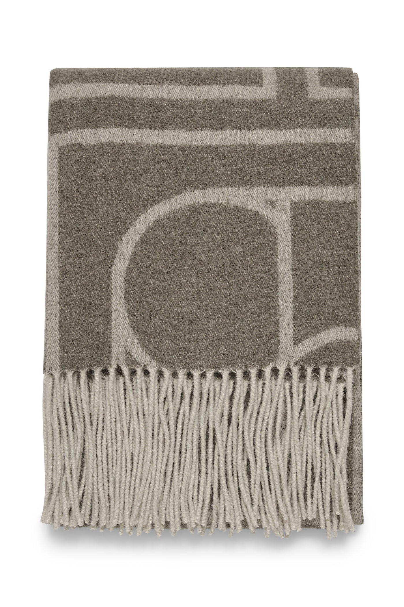 SLPentile Scarf Brindle with offwhite jaquard - 30406123