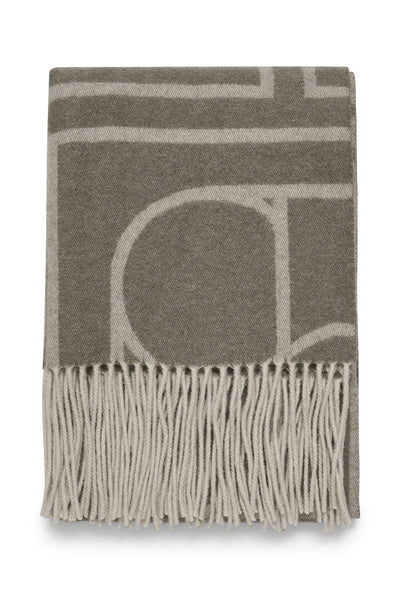 SLPentile Scarf Brindle with offwhite jaquard - 30406123 Thumbnail