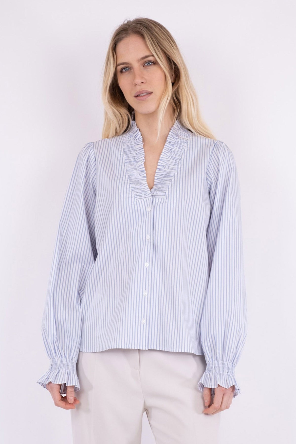 Brielle stripe White / light blue - 159701