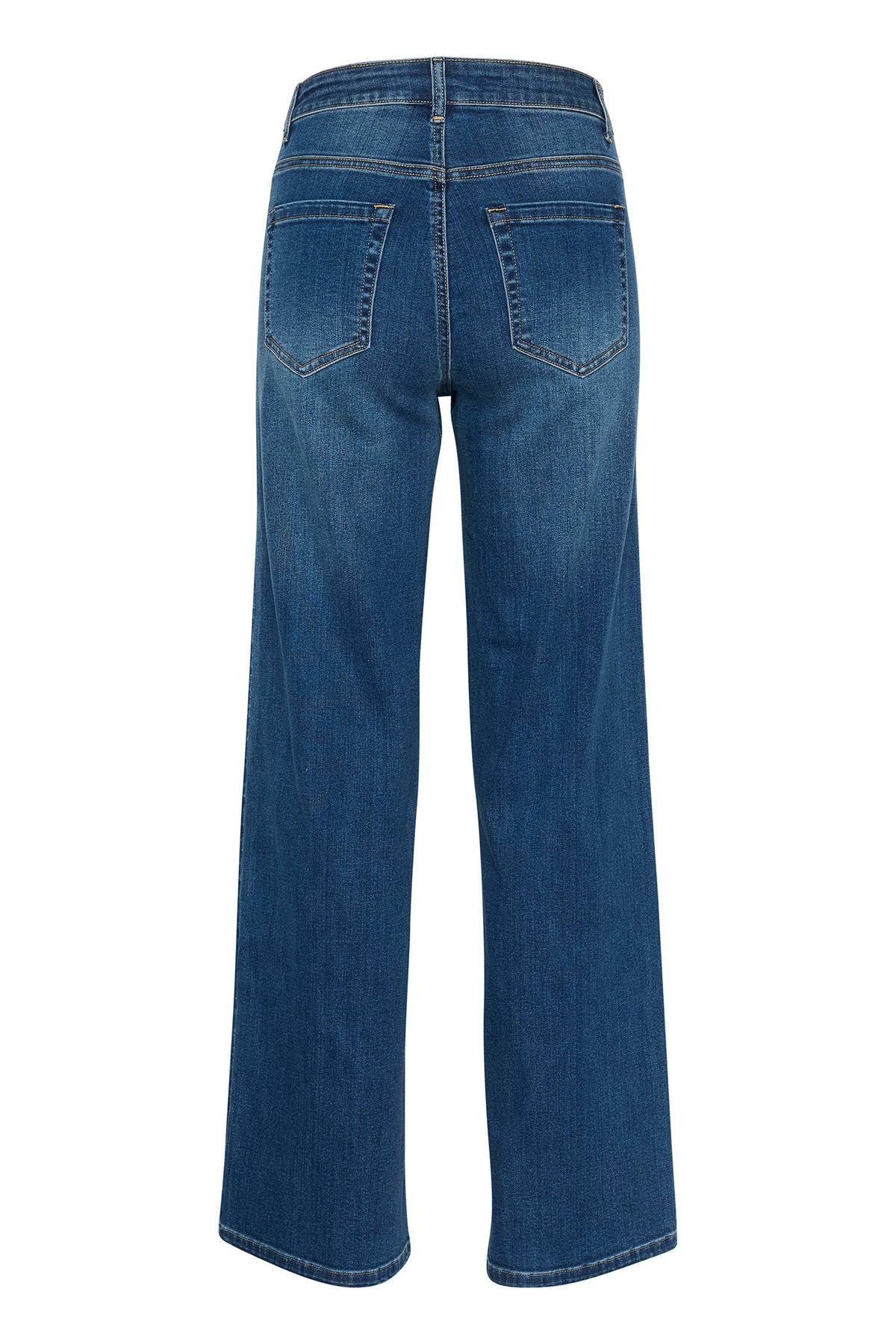 KAkarla HW Flared Jeans Medium Blue Washed Denim - 10507619