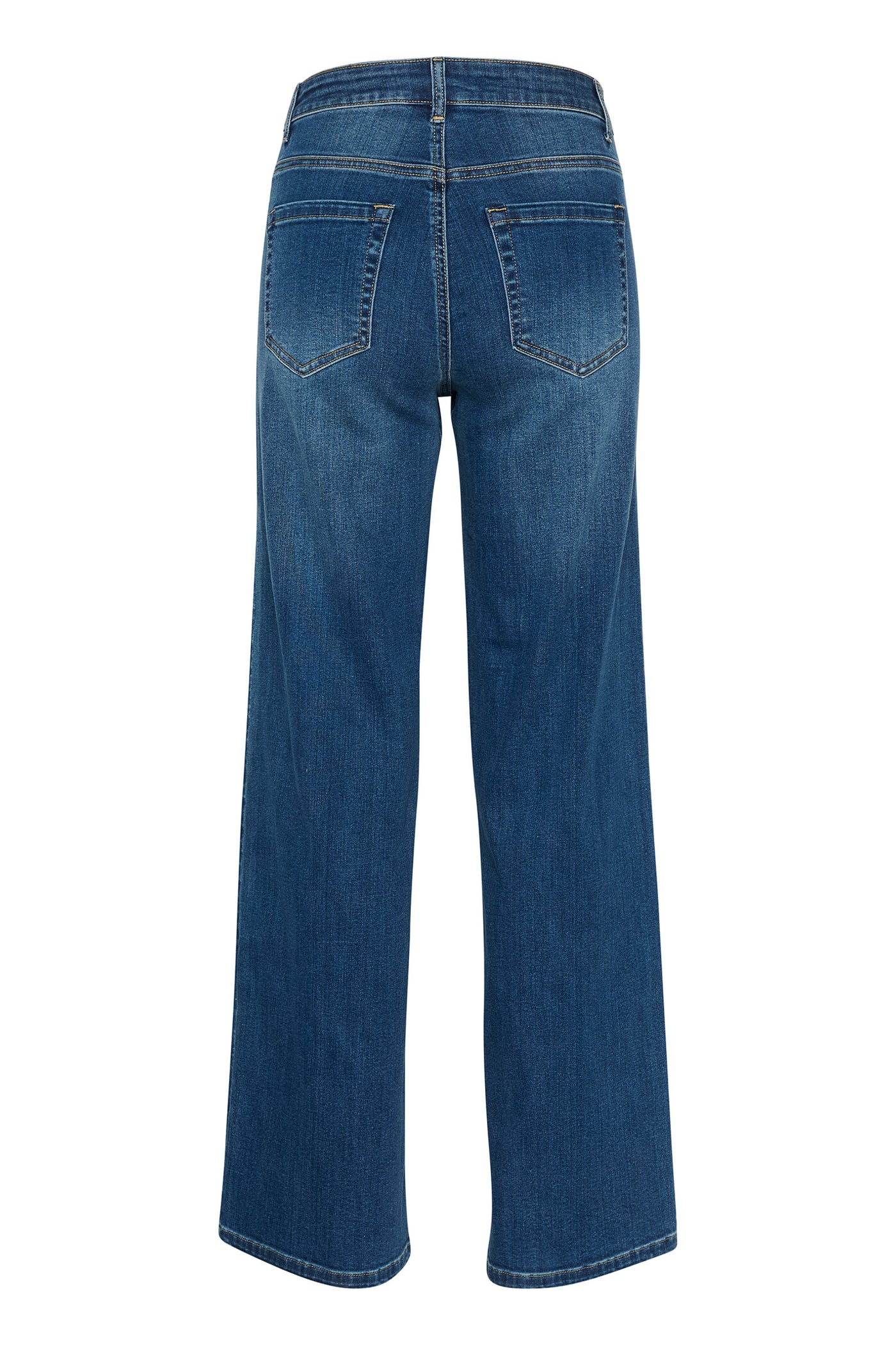KAkarla HW Flared Jeans Medium Blue Washed Denim - 10507619