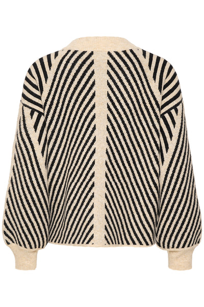 KAvera Knit Pullover Beige melange / Black - 10507817 Thumbnail