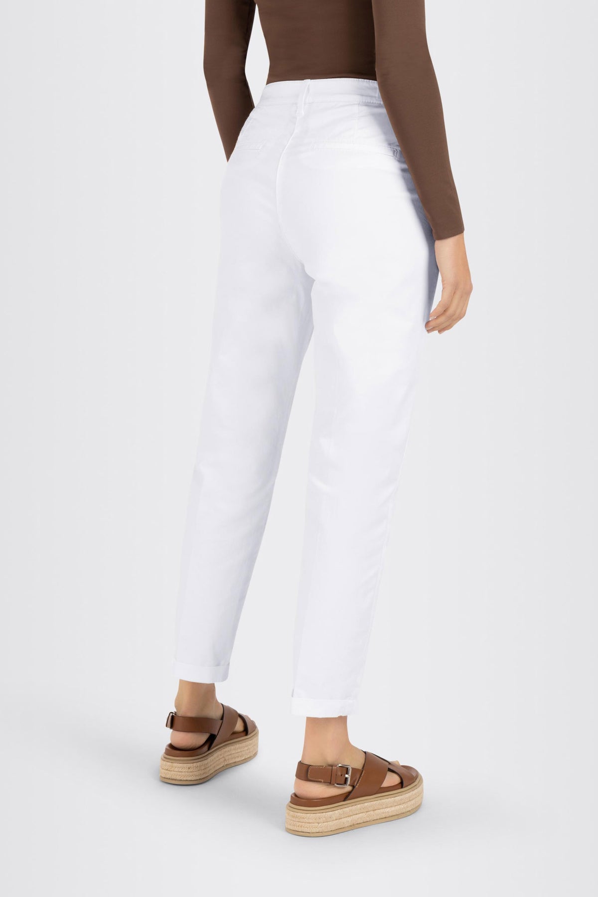 Chino turn up 010-white - 3075/00 0434L