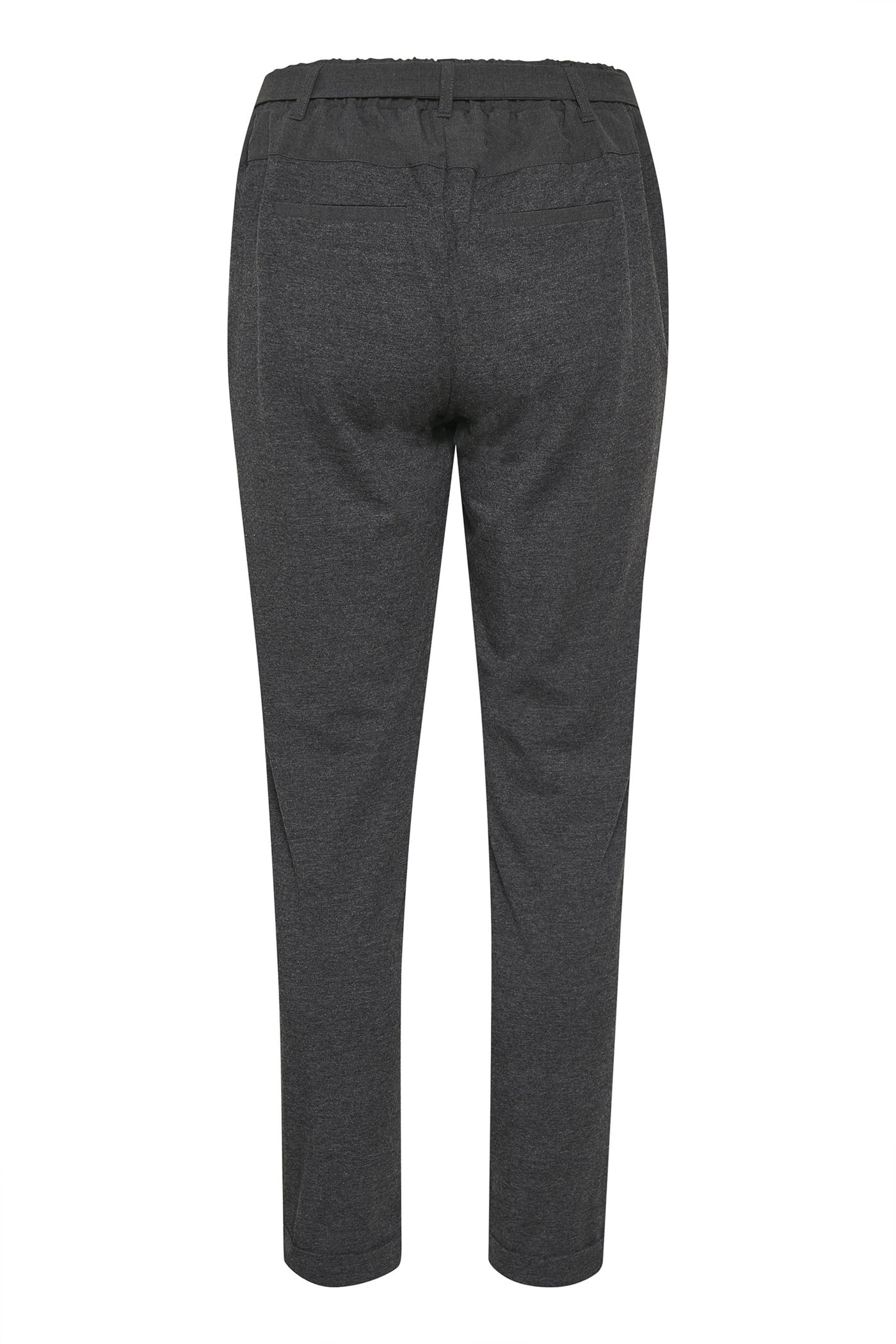 Jillian Belt Pants Dark grey melange - 10501516