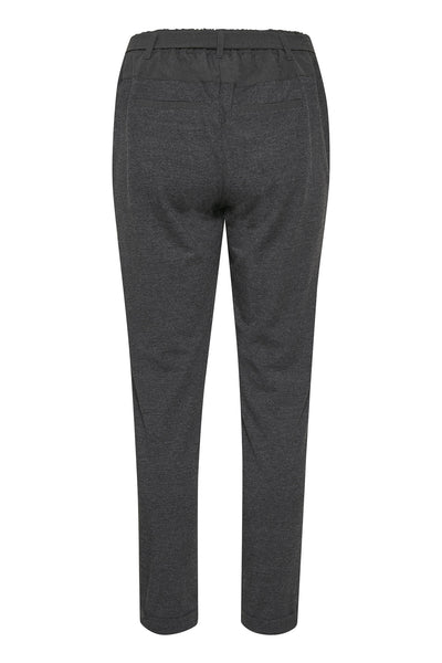 Jillian Belt Pants Dark grey melange - 10501516 Thumbnail