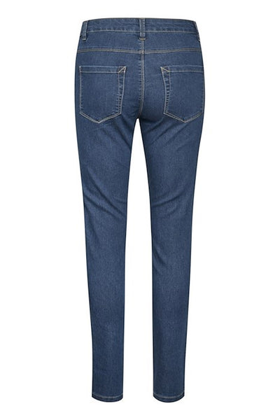 KAvicky Jeans Medium Blue Washed Denim - 10503761 Thumbnail