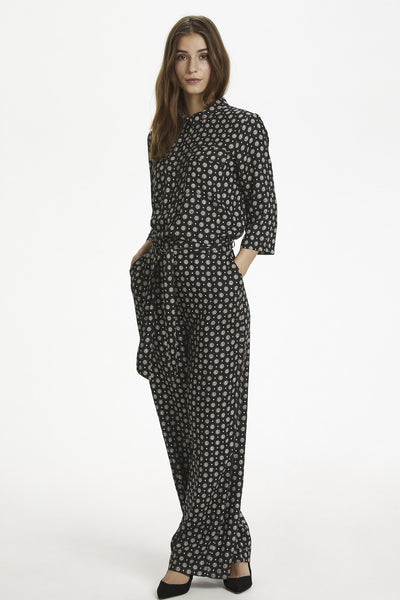 KArutie Jumpsuit Black Tie/dot AOP - 10504535 Thumbnail
