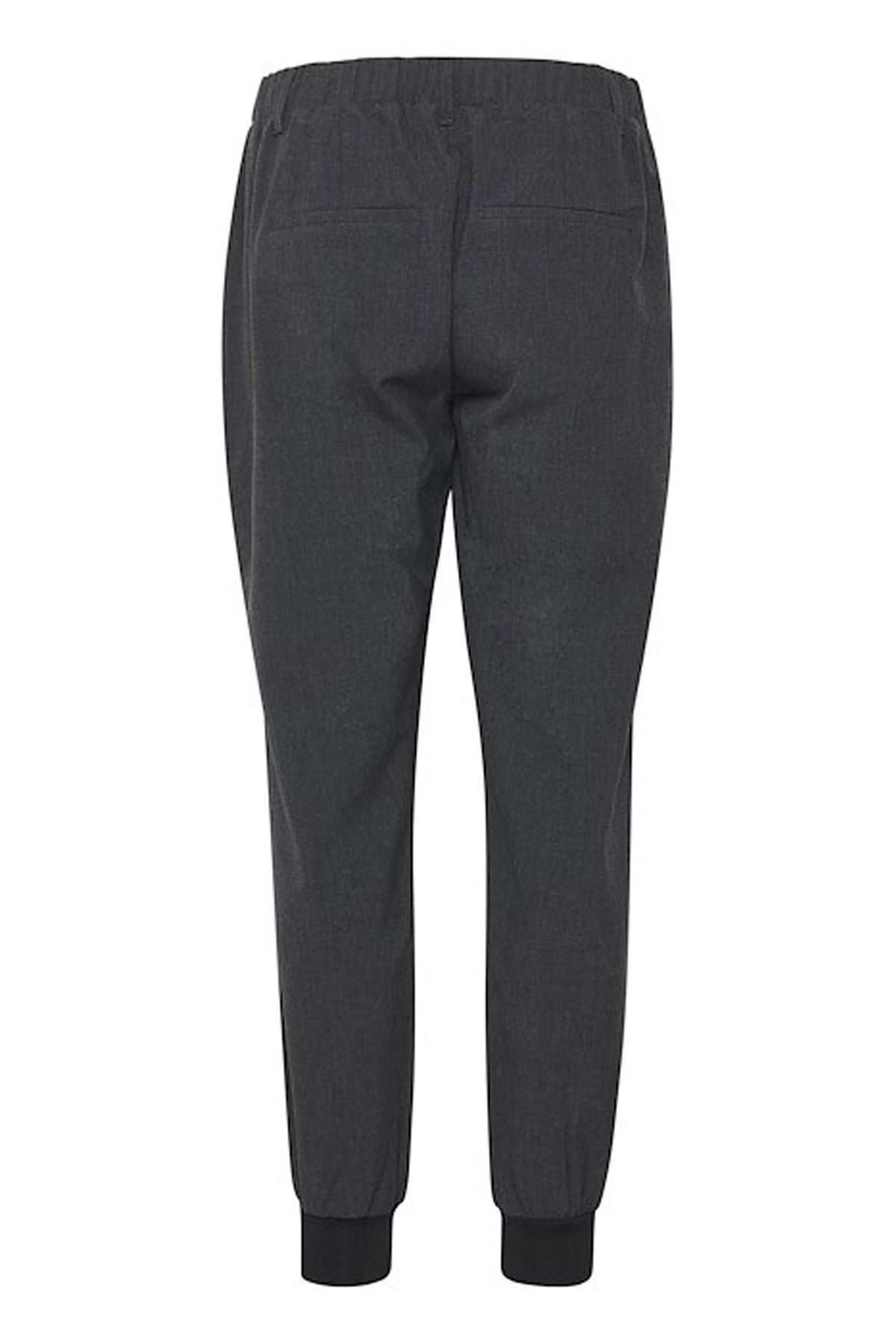 KAhannie Pants cropped Dark grey melange - 10505254