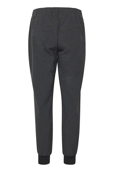 KAhannie Pants cropped Dark grey melange - 10505254 Thumbnail