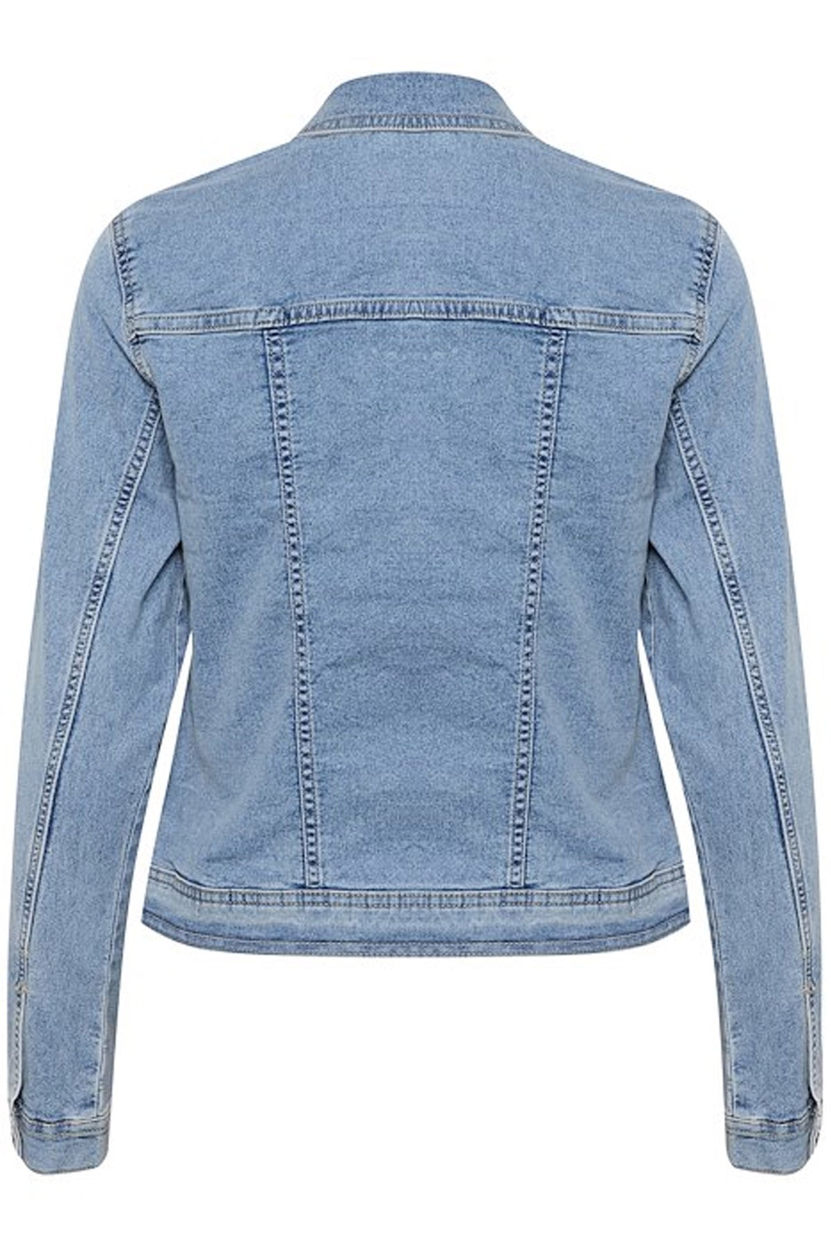 KAvicky Jeans Jacket Light Blue Washed Denim - 10505380