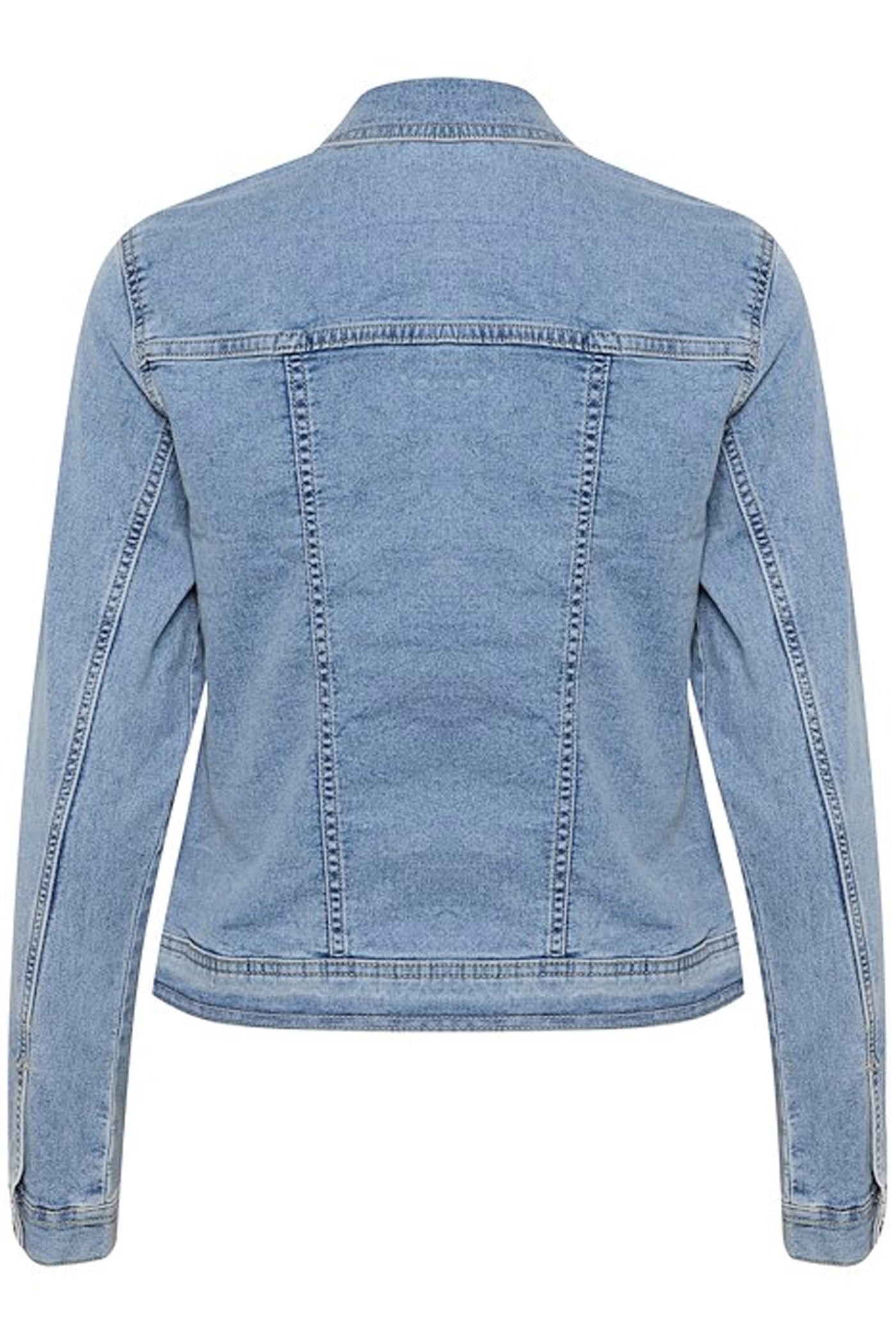 KAvicky Jeans Jacket Light Blue Washed Denim - 10505380