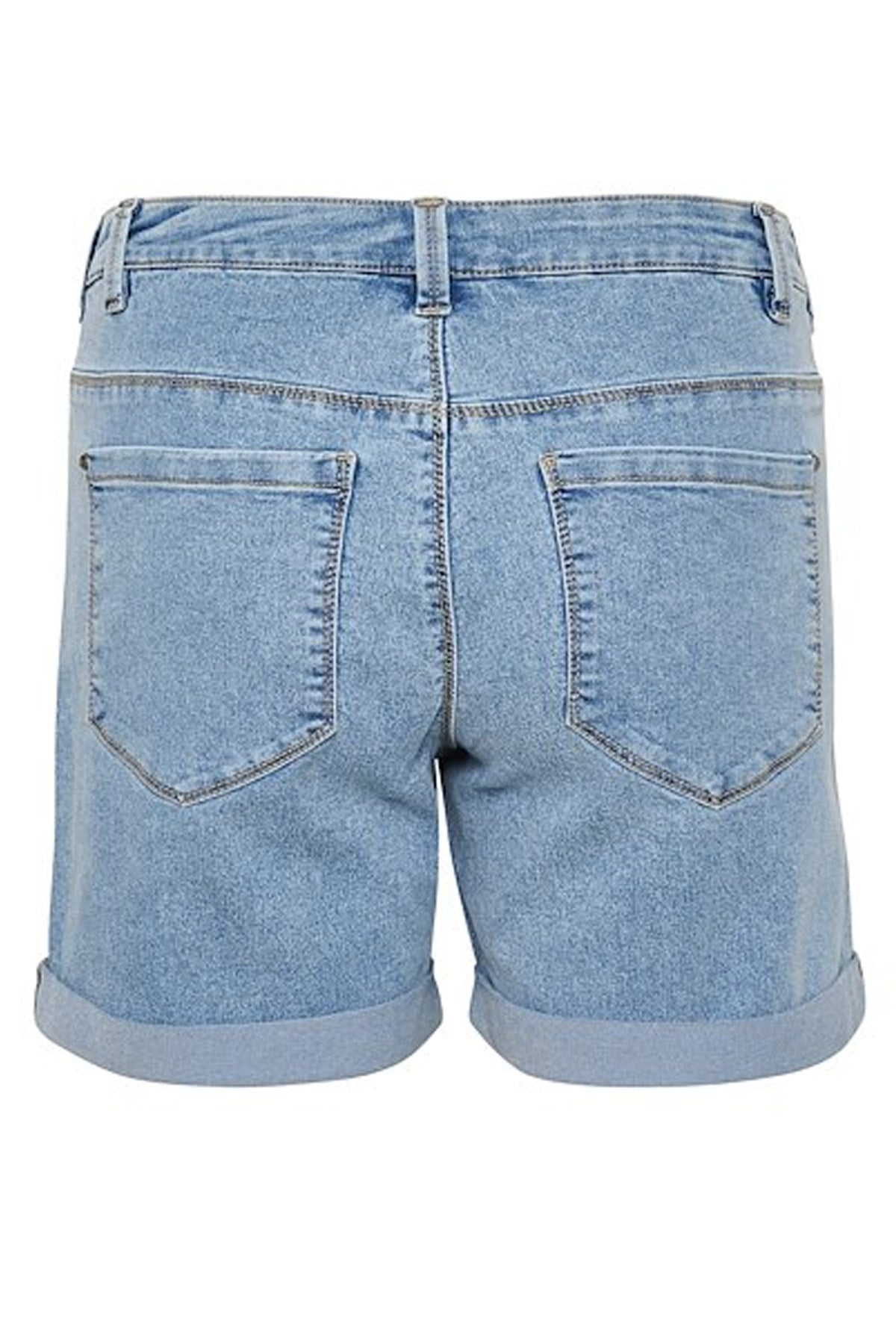 KAvicky Denim Shorts Light Blue Washed Denim - 10505474