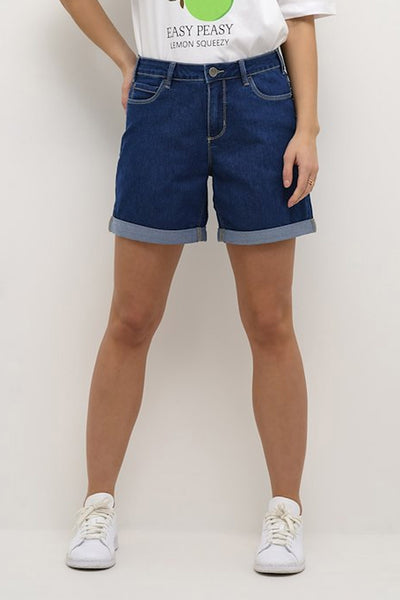KAvicky Denim Shorts Medium Blue Washed Denim - 10505474 Thumbnail
