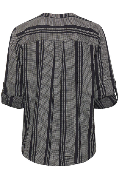 KAnoral Blouse Black / Chalk Small Diamonds - 10505625 Thumbnail