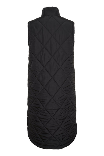 KAmeria Quilted Waist Coat Black deep - 10505686 Thumbnail