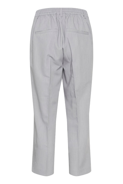 KAsakura HW Cropped Pants Grey Melange - 10506127 Thumbnail