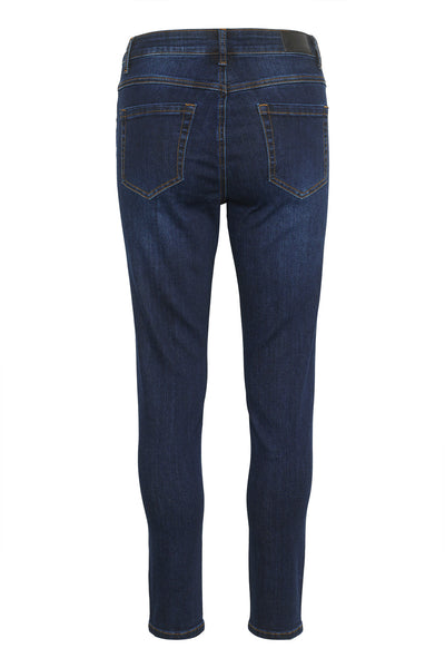 KAsinem HW 7/8 Jeans Dark Blue Denim - 10506130 Thumbnail