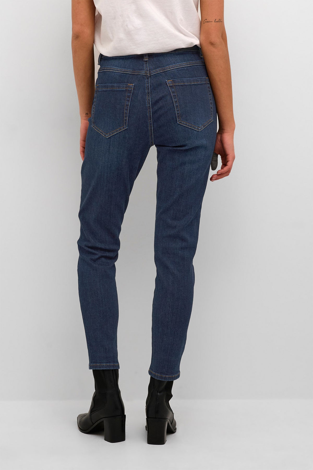 KAsinem HW 7/8 Jeans Dark Blue Denim - 10506130